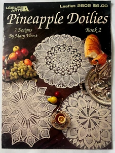 Pineapples Doilies Book 2 Crochet Instruction Patterns 7 designs Unique & RARE - Picture 1 of 5