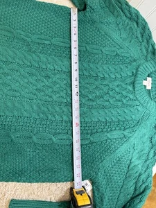 Style & Co Women's Cable-Pattern Pullover Sweater, Sz XL, Green - Picture 1 of 4