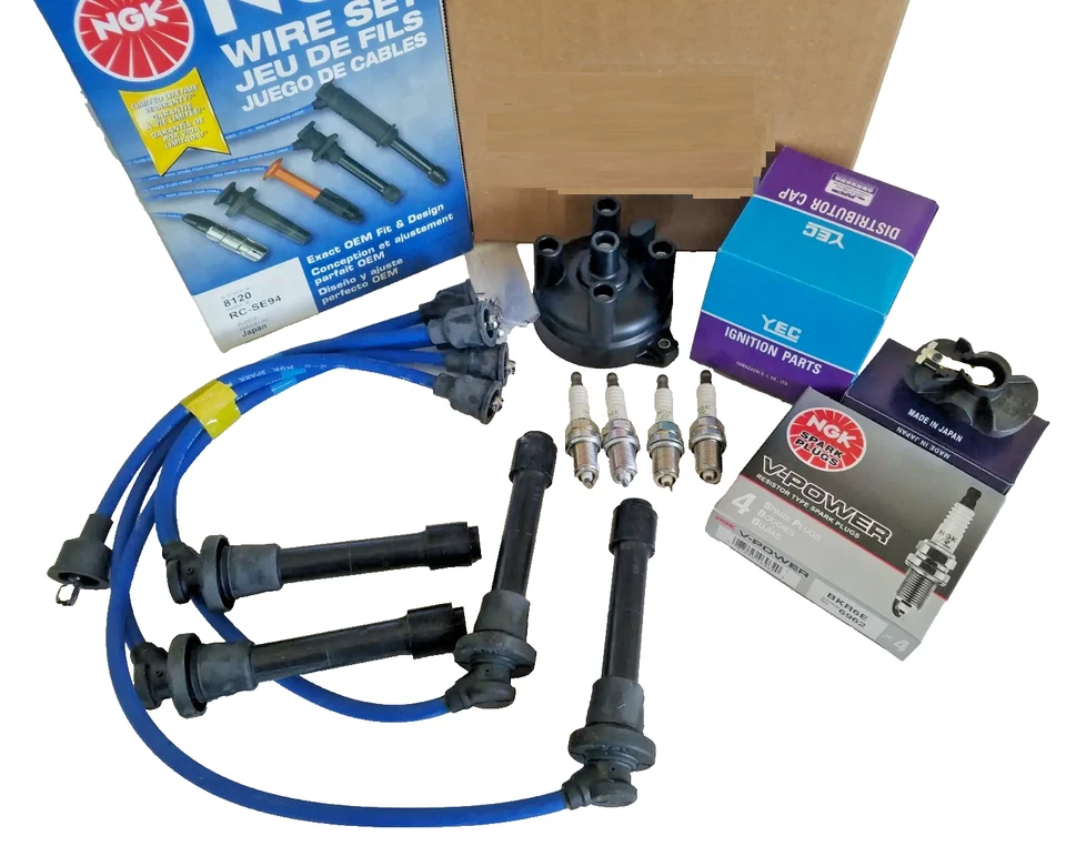 Suzuki Sidekick & Geo Tracker 16 Valve NGK Wire Set & Plugs Dist. Cap and Rotor - Image 1 of 1