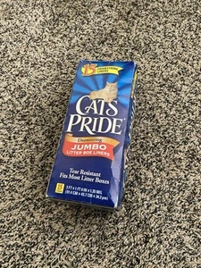 Cat Litter Box Liners with Drawstring Jumbo Size 15 Count Cats Pride - Picture 1 of 2