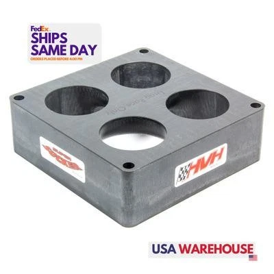 High Velocity Heads SS4500-2N, One Black Plastic 2In Super Sucker Carb. Spacer N - Image 1 of 4