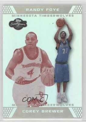 2007 Topps Co-Signers Silver Red Foil /39 Corey Brewer Randy Foye #58 Rookie RC - Image 1 of 2