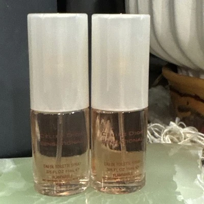 Лот из 2 Celine Dion сенсационный духи .375 унций 11 мл спрей снят с производства - Изображение 1 из 4