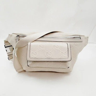 SIN TARIFA Gucci Bolsa Cintura Blanco PVC 3980052 Foto 1 de 4