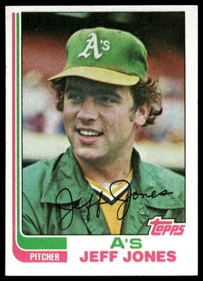 1982 Topps #139 Jeff Jones Oakland Athletics NM+ - Image 1 of 2