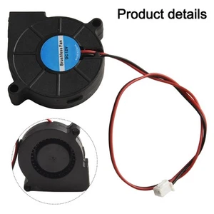 Extruder New Cooling 50mm Fits Qu For 3D Printer Radial Fan Cooler Mini 12v Dc - Picture 1 of 16