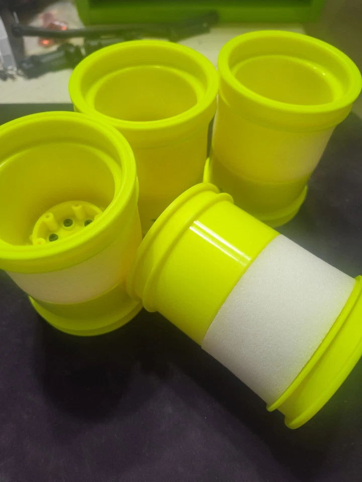 JConcepts 3377y Tribute 2.6 X 3.6 Inch Monster Truck Wheel Yellow 2