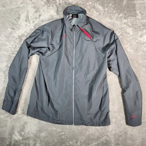 Reebok NHLPA Windbreaker Men's Large Grey Red Zip Up Jacket Ice Hockey Rbk NHL - Picture 1 of 18