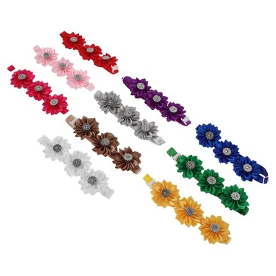  Lot de 10 colliers fleuris pour chiens : accessoire floral ajustable pour - Photo 1/4