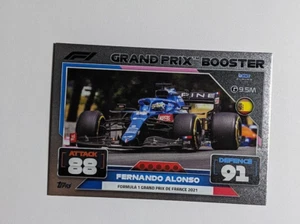 2022 Topps F1 Formula 1 Turbo Attax Fernando Alonso GRAND PRIX BOOSTER FOIL 320 - Picture 1 of 2