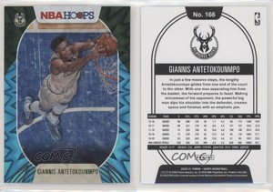 2020-21 Panini NBA Hoops Teal Explosion Giannis Antetokounmpo #166