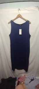 Eileen Fisher Größe: Damen XL Saphirblau Weiter Ausschnitt K/L Oval Kleid Neu mit Etikett!! - Bild 1 von 7