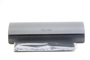NEW PRADA AUTHENTIC EYEGLASSES SUNGLASSES OPTICAL BLACK CASE CLOTH - Picture 1 of 1