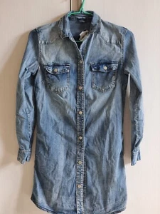abito camicia jeans taglia s nuovo con etichetta - Foto 1 di 2