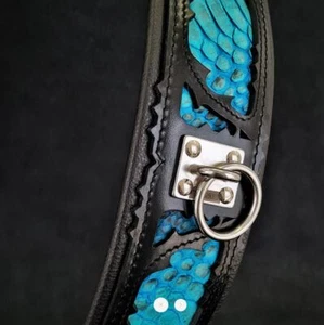 The Beautiful Morelia Python Collar - Handcrafted - Geniune Leather - Picture 1 of 9