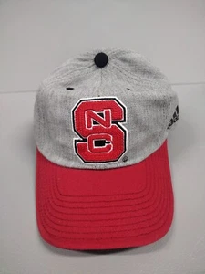 NEW Adidas North Carolina State Wolfpack NCAA Gray/Red Official Adjustable Hat - Picture 1 of 3