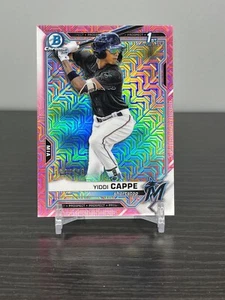 Yiddi Cappe 2021 Bowman Chrome Mega Box Prospects Pink Mojo #BCP199 164/199 - Picture 1 of 2