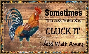 IMÁN - GALLO HUMORÍSTICO - A veces solo tienes que decir "CLUCK IT" -- Envío GRATIS - Imagen 1 de 1