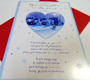 Granddaughter & Husband Christmas Greetings Card...Granddaughter & Husband - Picture 1 of 3