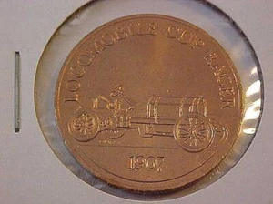 1968 Franklin Mint Commemorative Car Token 1907 Locomobile Cup Racer - Picture 1 of 2