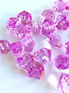 8Lb Crystal Acrylic Ice Rock Vase Gems/Table Scatters (Medium 2.5cm, Lavender) - Picture 1 of 5