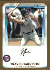 2011 (TWINS) Bowman Draft Prospects Gold #BDPP41 Travis Harrison