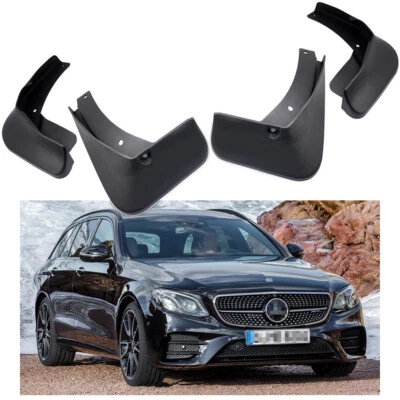 Car Mud Flaps Splash Guard Fender Mudguard for Mercedes E43 AMG Estate 2017 2018 - Image 1 of 4