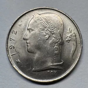 1972 Belgium 1 Franc - Beautiful Coin - #B-043 - Picture 1 of 2