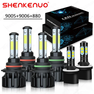 Combo de 6 faros delanteros LED + faros antiniebla para Cadillac DeVille 2000-2005 Foto 1 de 4