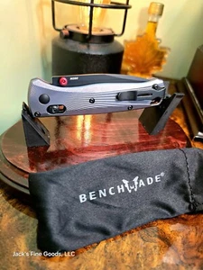 🌟NEW BENCHMADE KNIVES 535BK-4 AIRCRAFT ALUMINUM BUGOUT M390 AXIS-LOCK, CENTERED - Picture 1 of 19
