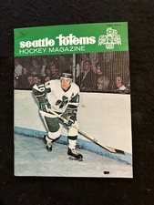 1973-74 WHL Hockey Program Seattle Totems VS Salt Lake Golden Eagles NOV 2ND