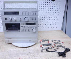 Raro ghettoblaster vintage anni 80 Technics SA-C07 Boombox argento - RICAMBI riparazione - Foto 1 di 15