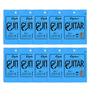 10pz Orphee RX-1 RX-2 RX-3 Corde Singole in Lega di Nichel per Chitarra Elettrica H8Y3 - Foto 1 di 7