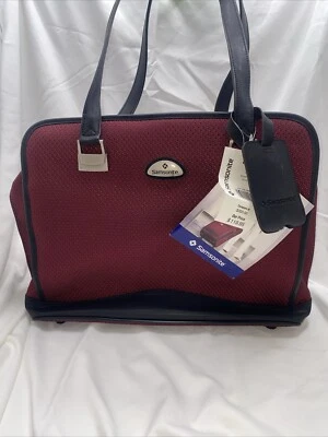 Samsonite Carry On Overnight Bag Travel Tote Weekender Luggage Red- NOS - Tags - Image 1 of 4