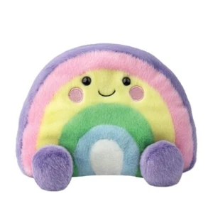 Aurora Palm Pals Cuddle Pals Vivi Rainbow 8 Inch Plush Soft Toy Kawaii - Picture 1 of 4