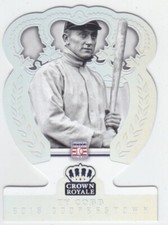 2015 Cooperstown TY COBB SILVER /75 CROWN ROYALE DIE-CUT HOF