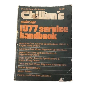 Vintage Chiltons Motor Age 1977 Service Handbook, Automobile Mechanics Guide - Picture 1 of 4