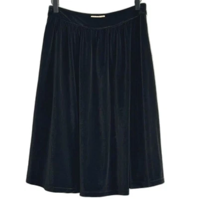 Lindy Bop Gellar Falda Columpio Retro Años 50 Negro Puro Terciopelo Línea A Cintura Alta Talla 6 Foto 1 de 4