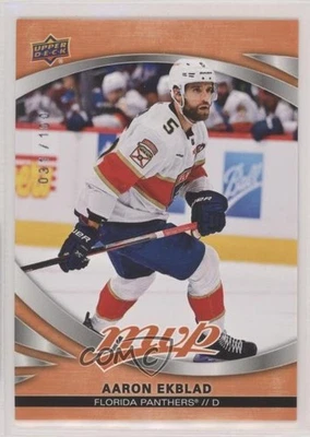 2023-24 Upper Deck MVP Orange /100 Aaron Ekblad #202 - Image 1 of 2