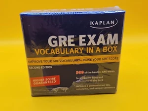 New Sealed - Kaplan GRE Exam Vocabulary in a Box Cards 2nd Edition - Picture 1 of 4