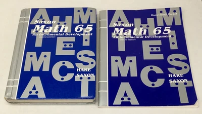Saxon 65 Math Set 6/5: Textbook and Answer Key; 2nd Second Edition; Homeschool - Image 1 of 4
