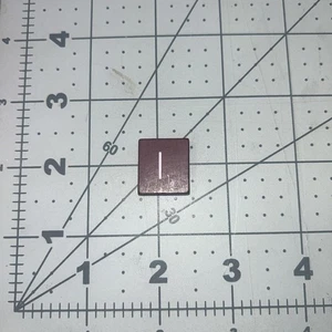 Scrabble Deluxe Red Maroon Tile White Letters Game Replacements Letter I - Picture 1 of 2