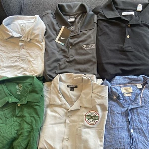 Herren Polo & Button-Up Shirt Paket 10 Größe L/XL - Nike Golf, Cubavera, Vintage - Bild 1 von 13