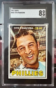 1967 Topps Tito Francona #443 SGC 8 POP 6 - Bild 1 von 2
