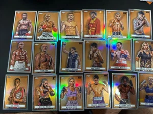 18 Card 2024 Topps Chrome Boxing 1951 Ringside Lot Tyson Fury Floyd Lot Look!! - Picture 1 of 10