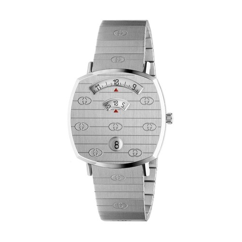 Orologio Donna Gucci YA157401 Grip 35mm Argento Quadrante Bianco Quarzo Acciaio Inox