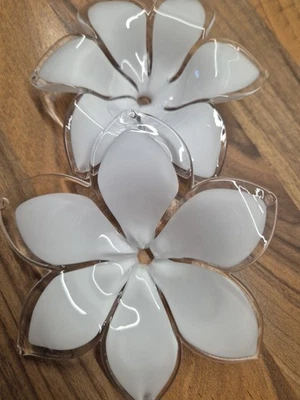 2x Murano Blüten für Deckenlampe /Kronleuchter/ Leuchter Ersatzteil - Bild 1 von 4