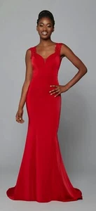 Romantica Red Christmas Bridesmaid Prom Wedding Evening Dress Lace Size 10 NEW - Picture 1 of 7