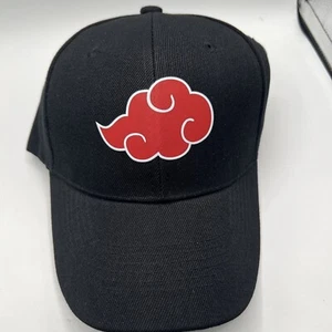 Neu mit Etikett - Akatsuki Cloud Logo Mütze Kappe Naruto Shippuden verstellbar bestickt - Bild 1 von 6