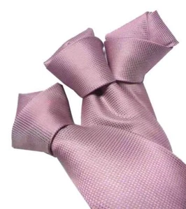 CRAVATTA seta tinta unita ROSA lilla unita large slim SPLENDIDA cerimonia grigi - Imagen 1 de 9